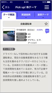 PICK UP! 株テーマ™画面キャプチャー3